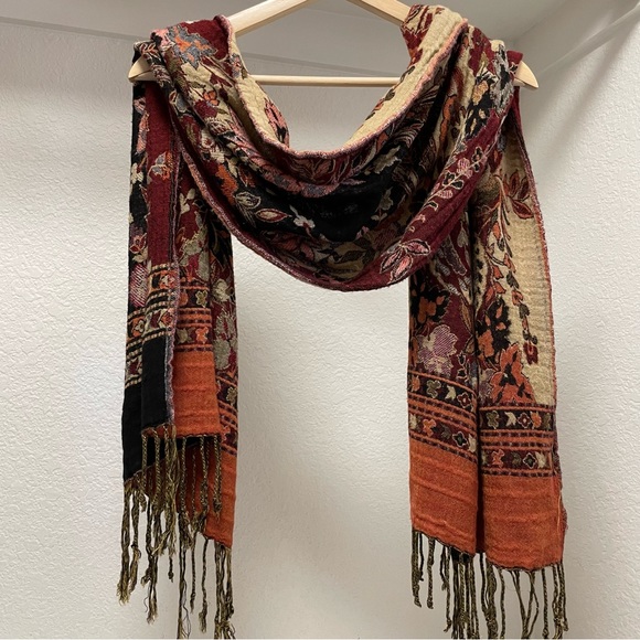 LODIS Bliss Leather Tote with Wristlet in Black & Brocade Scarf~Accessory Bundle - Picture 13 of 13